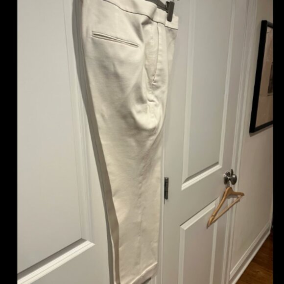 Ann Taylor - Cropped & Cuffed Dress Pants (Off White) - Picture 3 of 6
